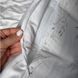 Постільна білизна Сатин Ніжні листочки з білим люкс Двоспальний 1072 фото 6