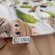 Постільна білизна Лабубу на білому з бежевим Півтораспальний 1027 фото 5