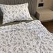 Постільна білизна Сатин Лавандовий ранок з оливковим люкс В колиску 6002 фото 1