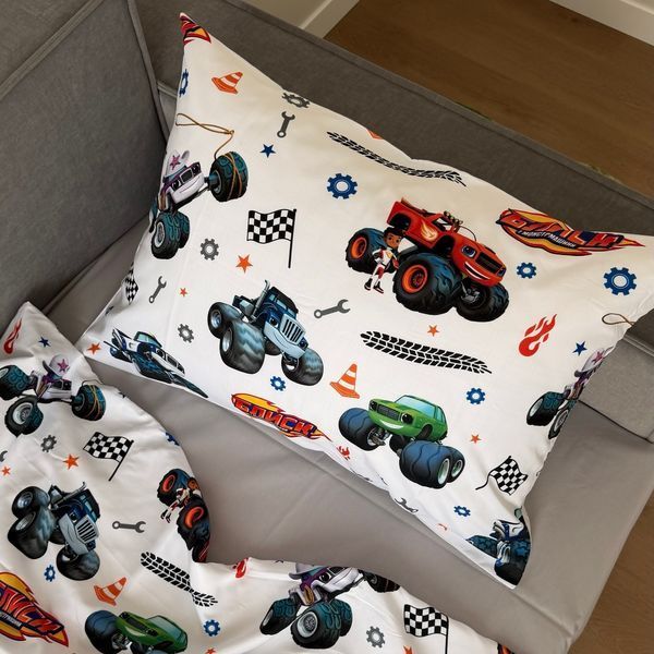 Постільна білизна Блиск і диво-машинки з сірим Дитячий (3-10 років) 4019 фото